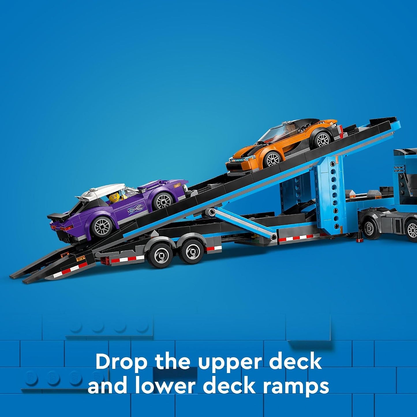 LEGO City Car Transporter 60408 | Back to School Gift for Students, Building Toy, Boys & Girls, Ages 7+, W/ Toy Cars, 998 pieces, Truck Toy for Kids