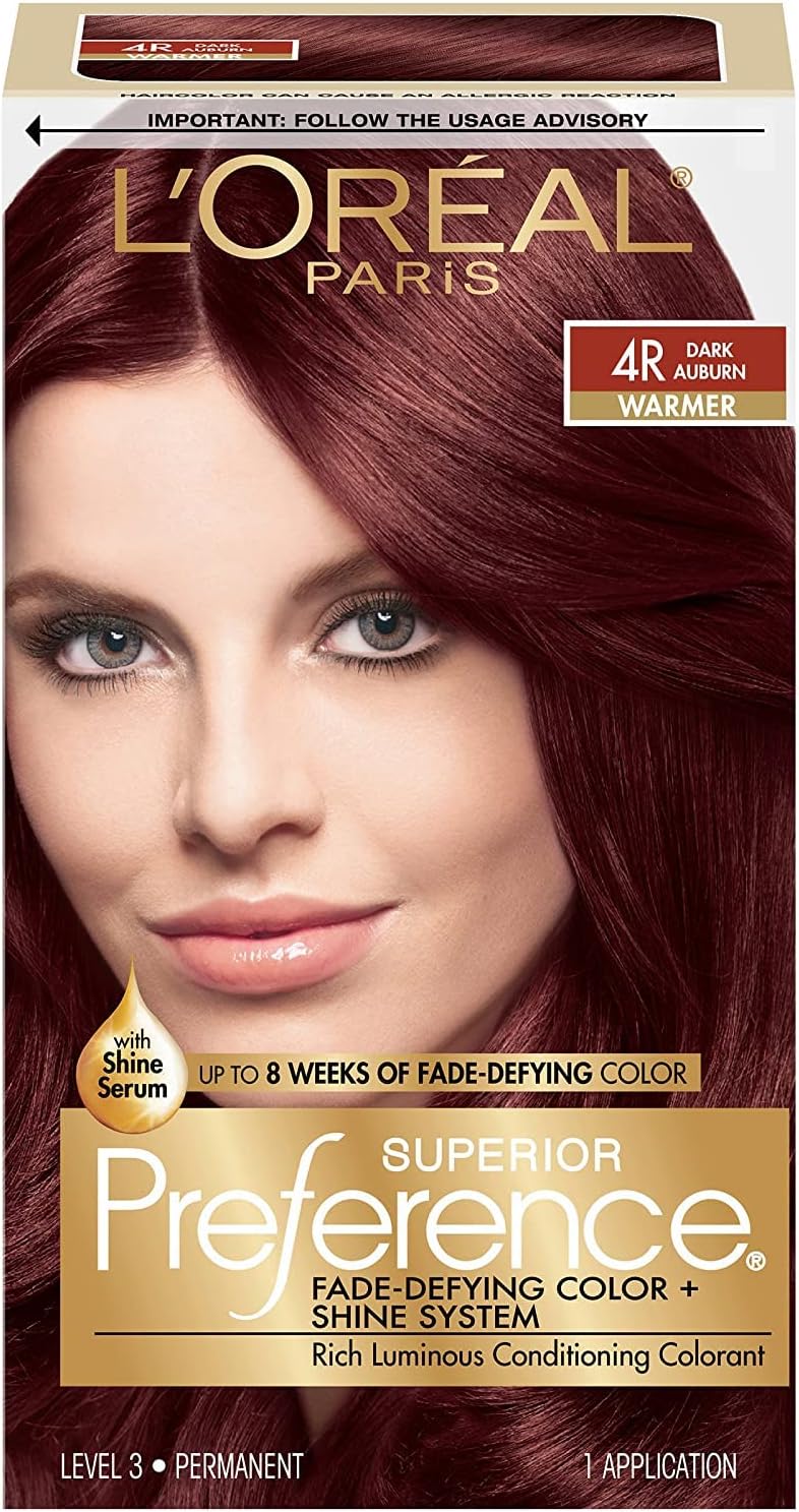 L’Oreal ParisSuperior Preference - 4R Dark Auburn (Pack of 3)