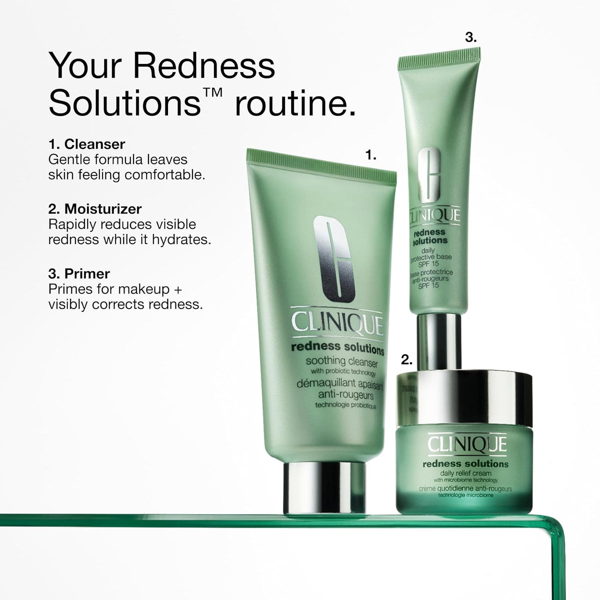 Clinique Redness Solutions Daily Relief Cream with Microbiome Technology, 1.7 Fl Oz