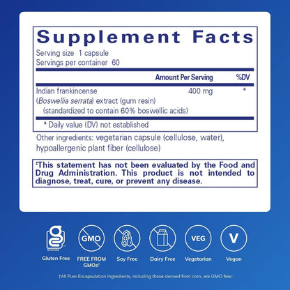 Pure Encapsulations Boswellia, 60 Capsules