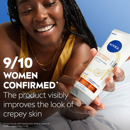 NIVEA Skin Firming & Anti Crepe Body Serum-Lotion with Q10, 6.7 Fl Oz (Pack of 12)