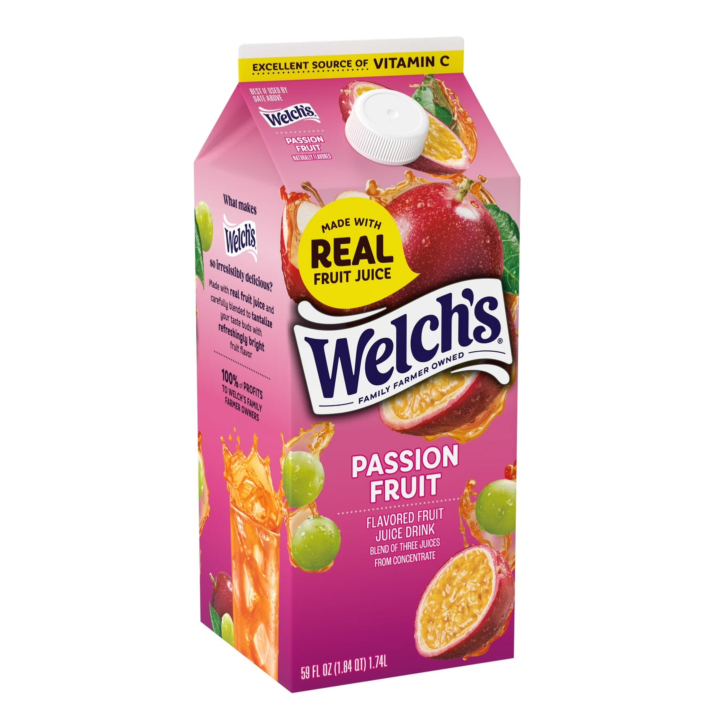 Welch's Passion Fruit Fruit Juice Drink, 59 fl oz carton