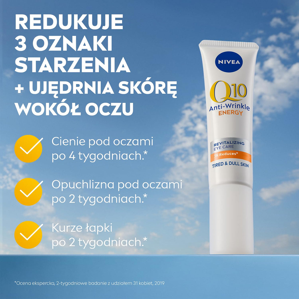 NIVEA Q10 plusC Anti-Wrinkle + Energy Eye Cream 1er Pack (1 x 15 ml)
