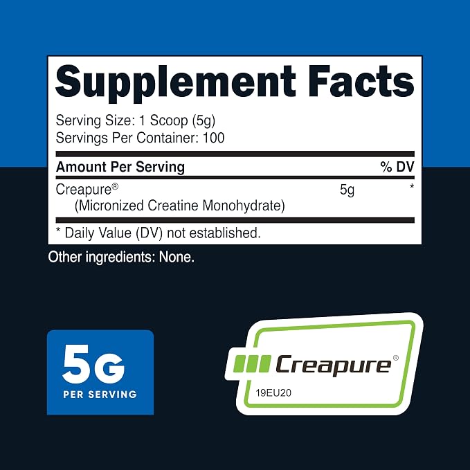 Nutricost Creapure Creatine Monohydrate 500 Grams