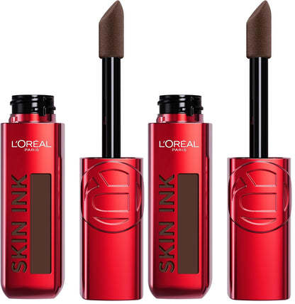 L'Oreal Paris Infallible Skin Ink 2-in-1 Foundation Concealer Hybrid Face Makeup, up to 48HR Transfer-Resistant with Medium Coverage, 460 Rich Neutral (Pack of 2)