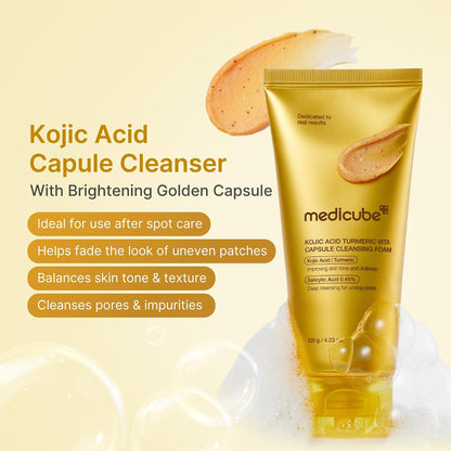 medicube Facial Cleanser Turmeric Capsule Foam Cleanser (Pack of 2)