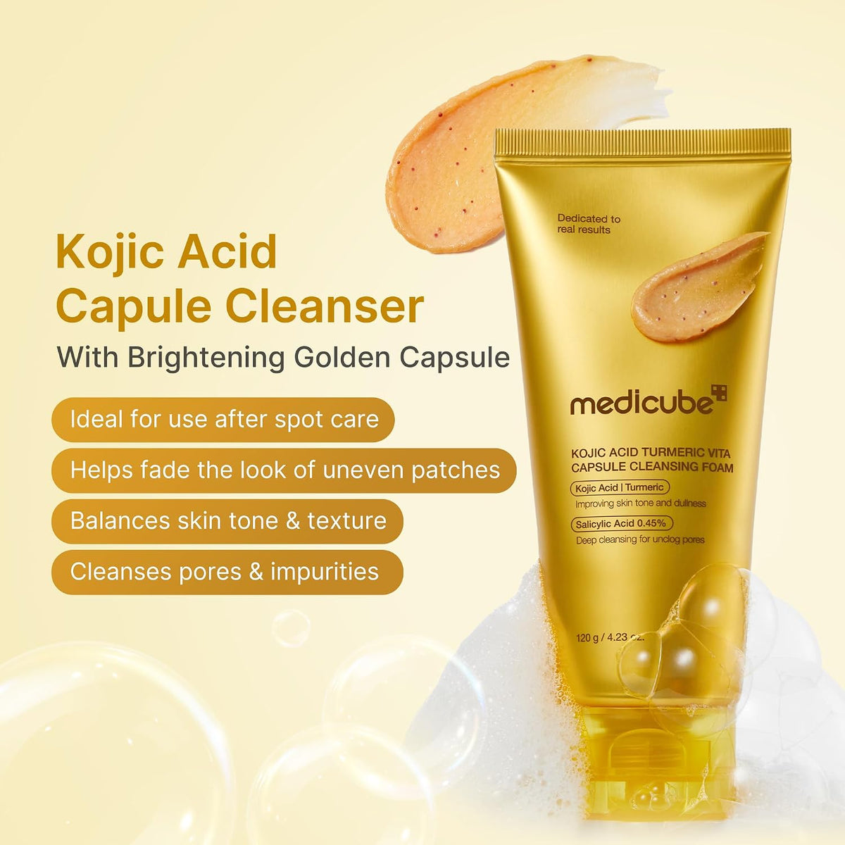 medicube Tone Correcting Cleanser Duo - PDRN & Kojic Acid Capsule Foam