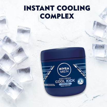Nivea Men Cool Kick Body Cream - 13.5 Fl Oz / 400 mL