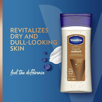 Vaseline Intensive Care Gel Cocoa Radiant Oil 6.8 Ounce (201ml)