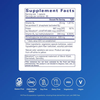 Pure Encapsulations Homocysteine Factors, 60 Capsules