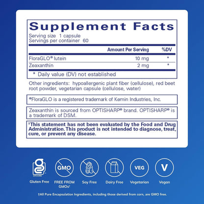 Pure Encapsulations Lutein/Zeaxanthin, 60 Capsules