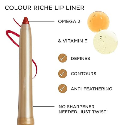 L'Oreal Paris Colour Riche Lip Liner Pencil, Creamy Lip Liner with Omega 3 and Vitamin E, 773 Truly Burgundy (Cool Toned Burgundy) (Pack of 2)