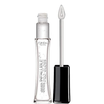 L’Oreal Paris Makeup Infallible 8 Hour Hydrating Lip Gloss, Crystal Glass, 0.21 Fl Oz
