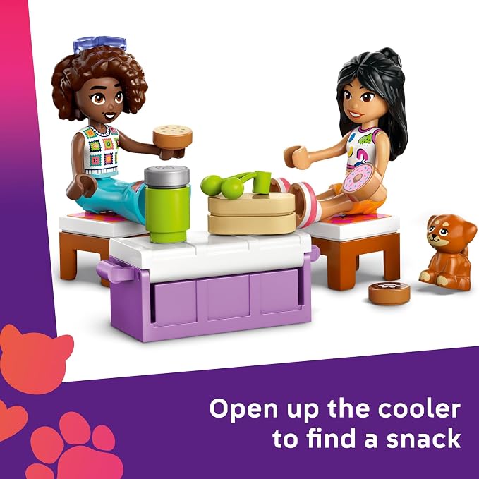 LEGO Friends Friendship Road-Trip Travel Car Toy - Buildable Storytelling Playset with Pretend Play Toys and Puppy Figurine - Fun Birthday Gift Idea for Girls & Boys, Ages 6+ - 42659