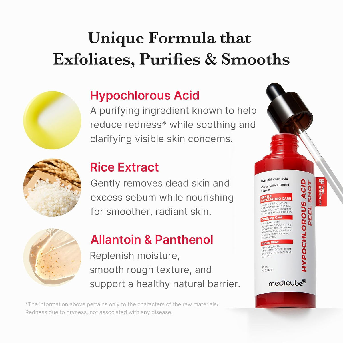 medicube Hypochlorous Acid Peel Shot Duo for - HOCI Facial & Body Peel Shot