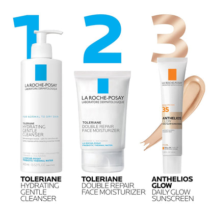 La Roche-Posay Anthleios Glow Hydrating Face Sunscreen SPF 35, in 2 Shades