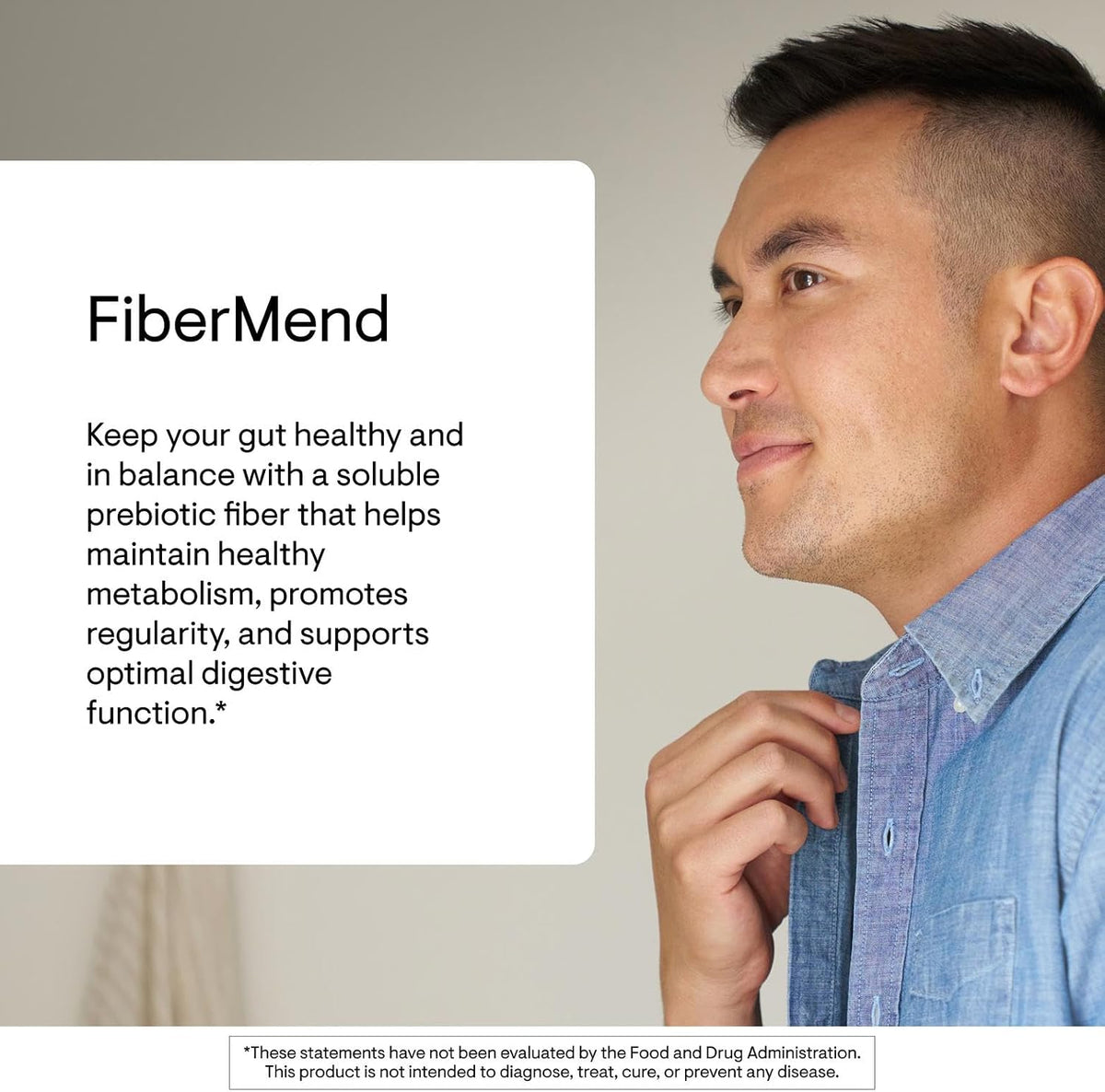 THORNE FiberMend, Prebiotic Fiber Powder with Antioxidants, 30 Servings