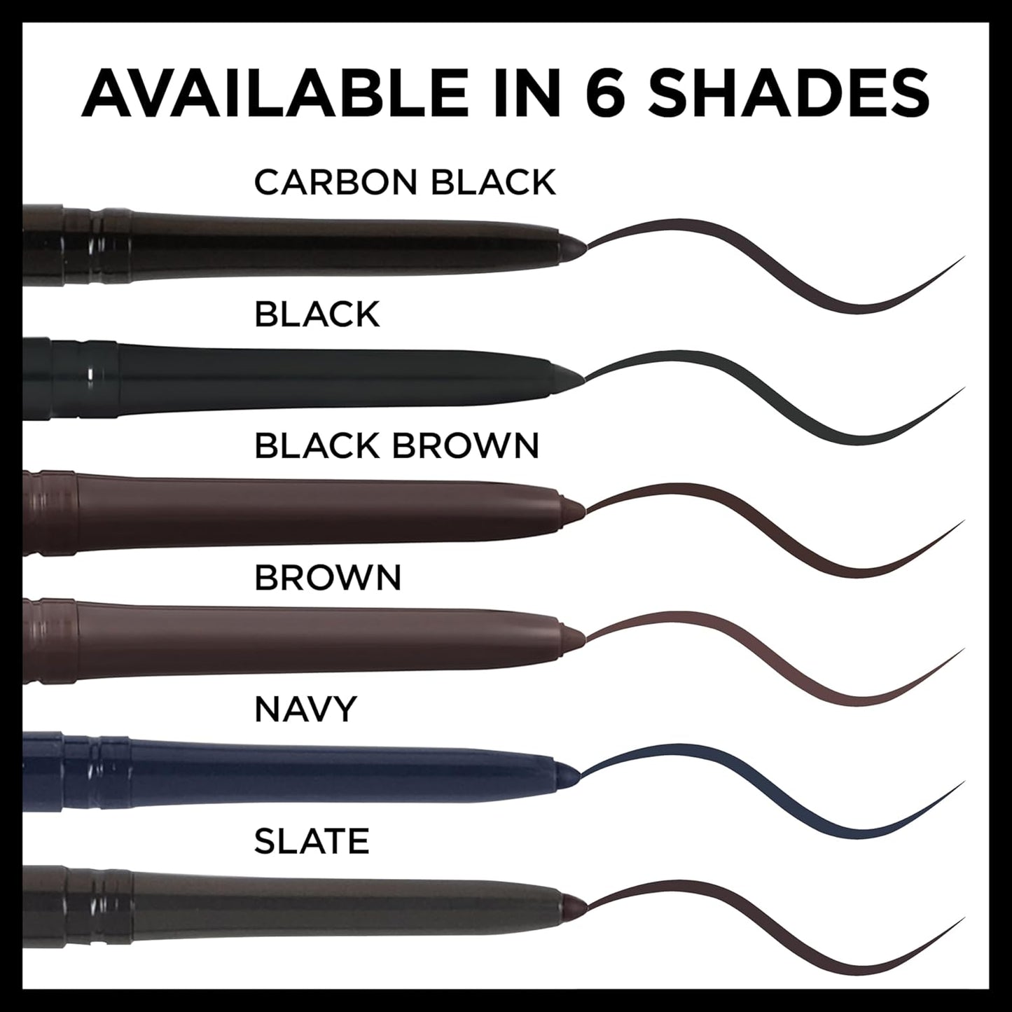 L'Oreal Paris Makeup Infallible Never Fail Original Mechanical Pencil Eyeliner with Built in Sharpener,Slate,0.008 oz.,(Pack of 2)