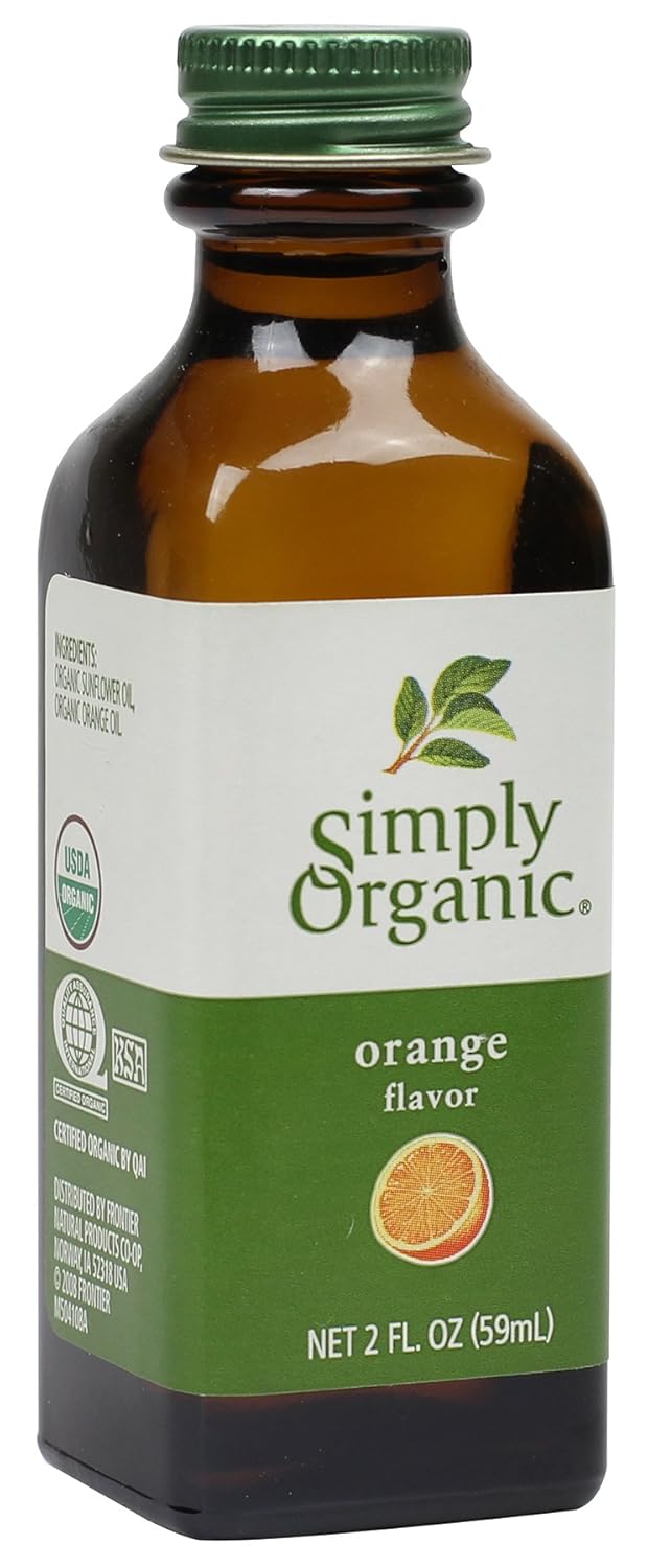 Simply Organic Orange Flavor Certified Organic, 2-Ounce Container (Pack of 3)