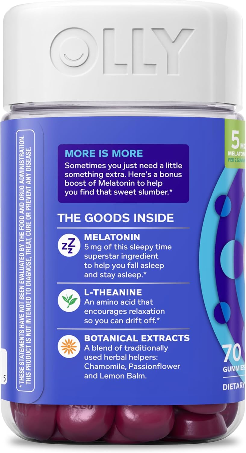 OLLY Extra Strength Sleep, Occasional Sleep Support Supplement - 70 Count