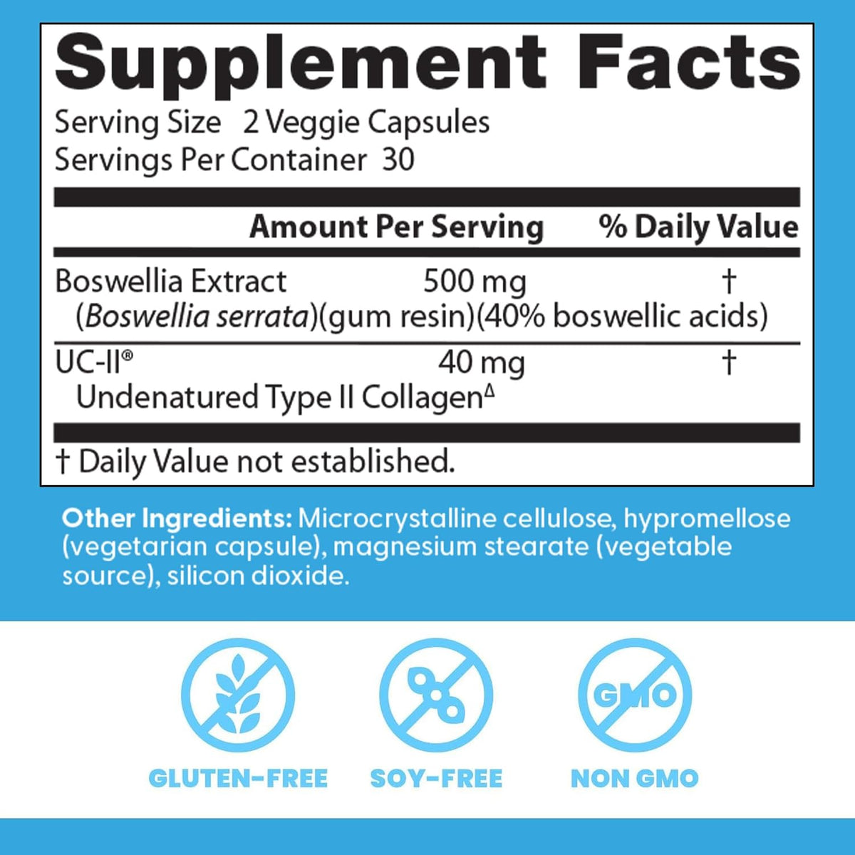 Doctor's Best Boswellia + UC-II Supplement, for Men & Women, 60 Veg Caps