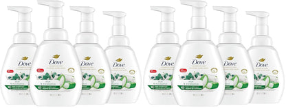 Dove Foaming Hand Wash Aloe & Eucalyptus Protects Skin from Dryness,More Moisturizers than the Leading Ordinary Hand Soap,10.1 oz,(Pack of 8)