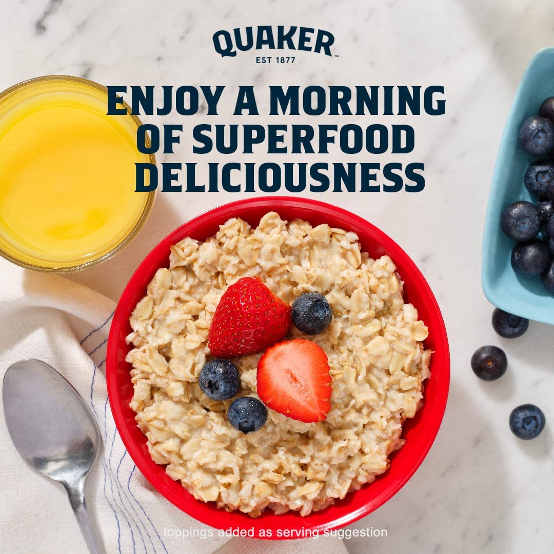 Quaker, Protein Instant Oatmeal, Banana Nut, 12.9 Oz, 6 Count (Pack of 12)