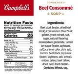 (8 pack) Campbell's Condensed Beef Consomme Soup, 10.5 oz Can