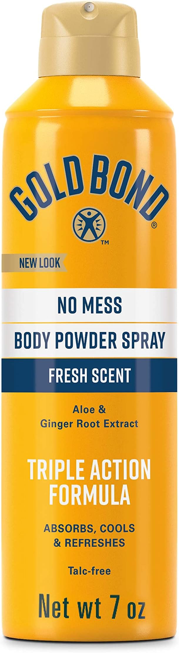 Gold Bond No Mess Talc-Free Body Powder Spray 7 oz. Fresh Scent & Comfort Body Powder 10 oz. Talc-Free Fresh Clean Scent Bundle