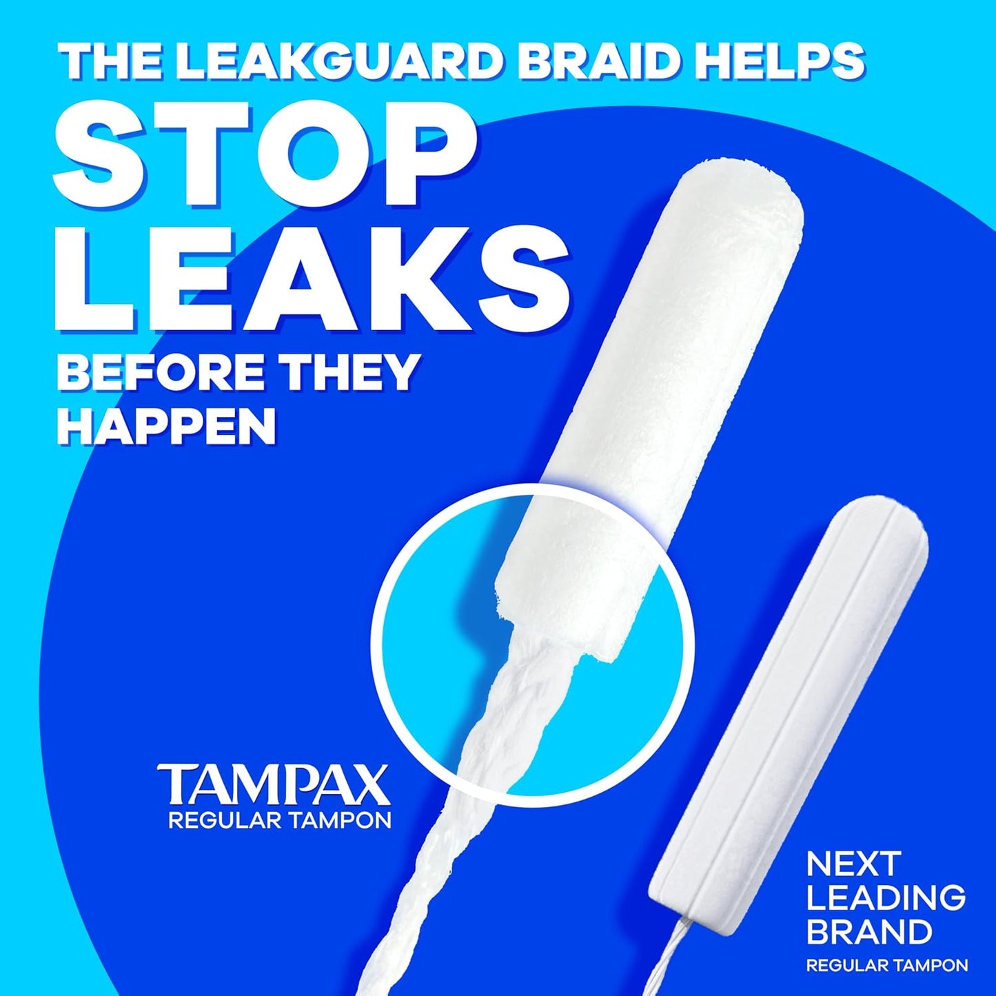 Tampax Pearl Tampons Multipack, Regular/Super Plus Absorbency, With Leakguard Braid, Unscented, 34 Count