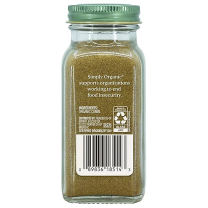 Simply Organic Ground Cumin Seed, 2.31 Oz