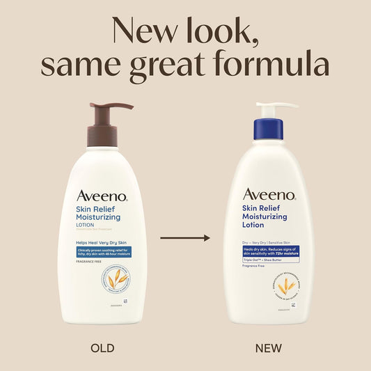 Aveeno Skin Relief Moisturizing Lotion, Fragrance-Free, 12 fl. oz
