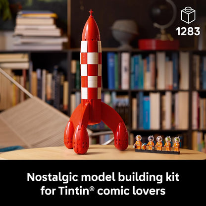 LEGO Ideas Tintin Moon Rocket - Building Set for Adults, Ages 18+ - Collectible Kit for Fans - Bedroom or Home Office Decor - Gifts for Comic Lovers - 21367