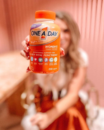 One A Day Women?s Multivitamin, Supplement with Vitamin A, C, D and E Plus Zinc for Immune Health Support, B12, Biotin, Calcium & More, Tablet, 100 Count