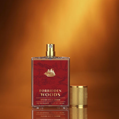 Old Spice Cologne for Men, Premium & Pairable Fragrance Spray, Forbidden Woods with Spiced Oud + Amber Signature Scent, Masculine & Sophisticated for Day & Night Wear, Eau de Cologne, 3.4 fl oz