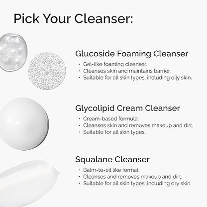 The Ordinary Squalane Cleanser, Facial Cleansing Balm and Hydrating Makeup Remover