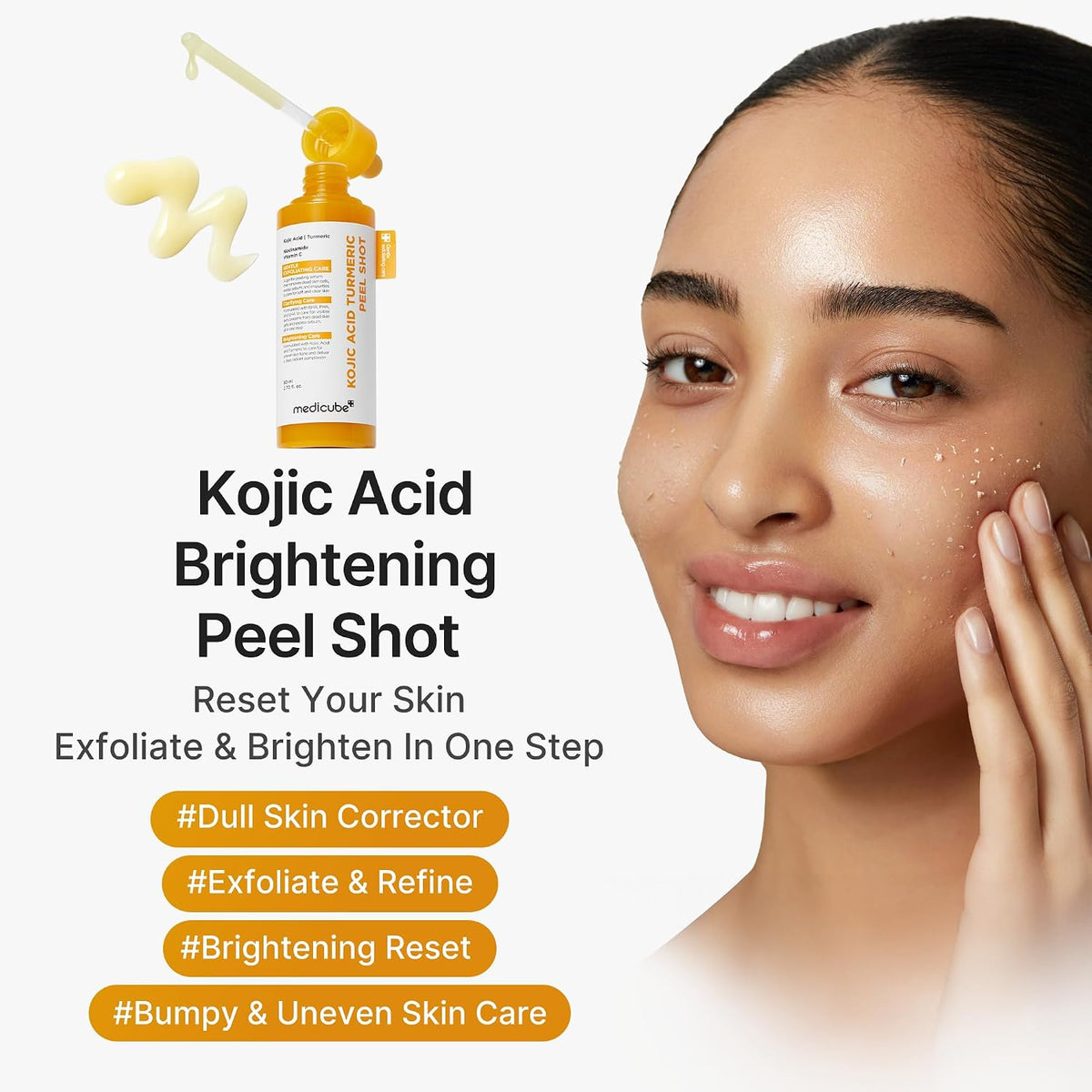 medicube Body Peel Shot with Kojic Acid and Turmeric 9.46 fl.oz (Pack of 2)