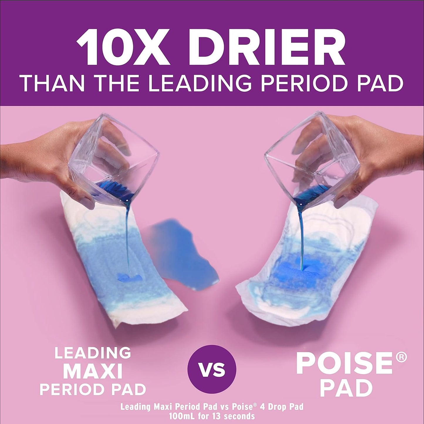 Poise Incontinence Pads & Postpartum Incontinence Pads, 3 Drop Light Absorbency, Regular Length, Packaging May Vary, 120 Count (Pack of 2)
