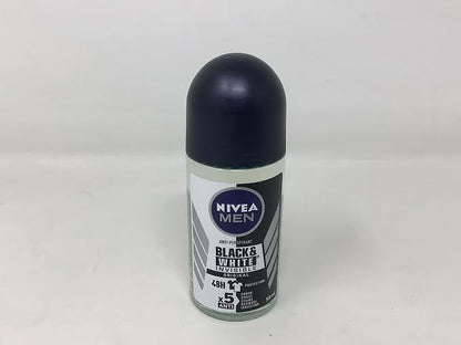 Nivea for Men Deodorant Roll On 1.69 Oz (Invisible B&W Power) Pack of 3