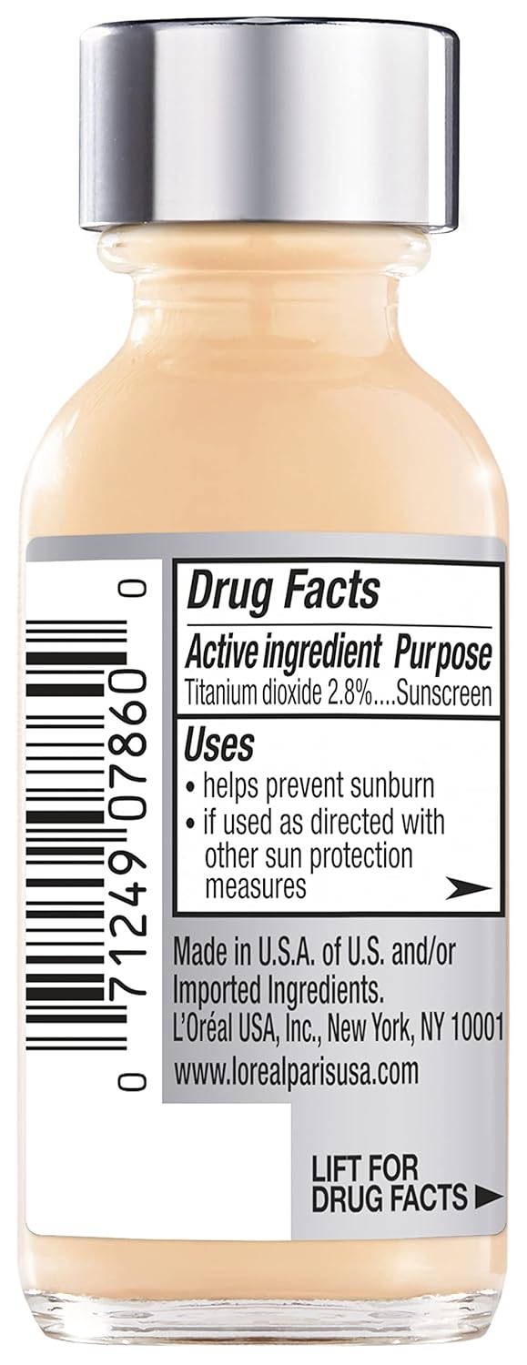 L'Oreal Paris Makeup True Match Super-Blendable Liquid Foundation, Nude Beige W3, 1 Fl Oz,1 Count
