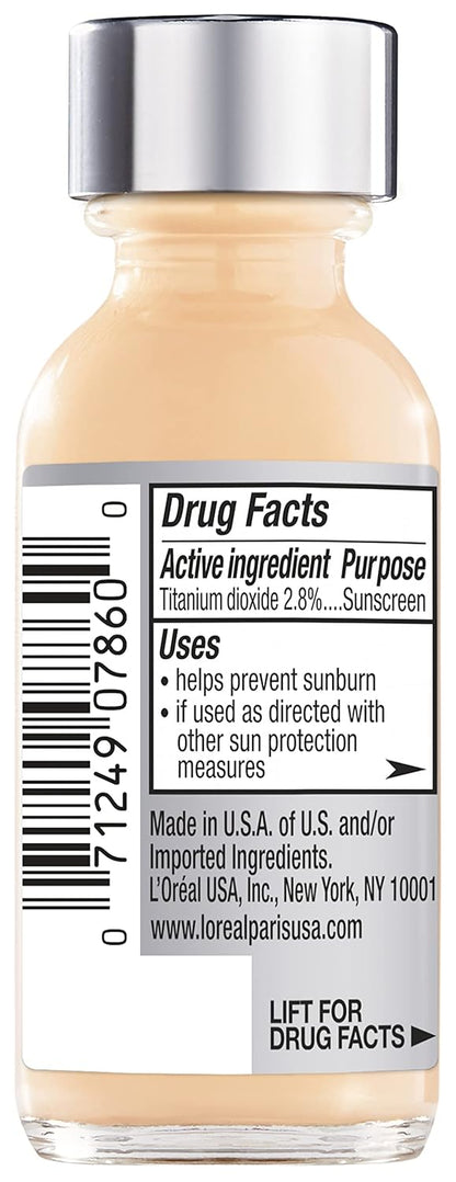 L'Oreal Paris Makeup True Match Super-Blendable Liquid Foundation, Nude Beige W3, 1 Fl Oz,1 Count
