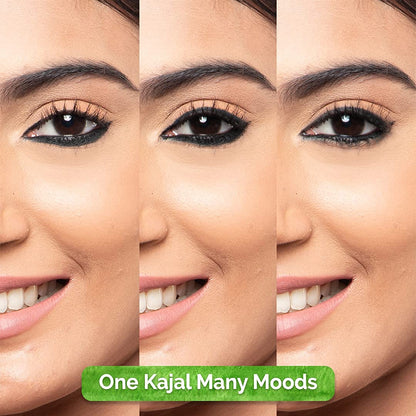 MAMAEARTH Charcoal Black Kajal with Vitamin C & Chamomile, 0.35g | Charcoal Black kajal formulated with Vitamin C and Chamomile.