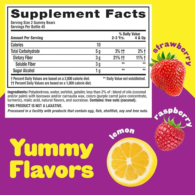 Vitafusion Fiber Well Fit Gummies, 90 Count and L’il Critters Kids Fiber Gummies, 90 Gummies