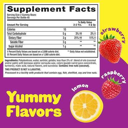 Vitafusion Fiber Well Fit Gummies, 90 Count and L’il Critters Kids Fiber Gummies, 90 Gummies