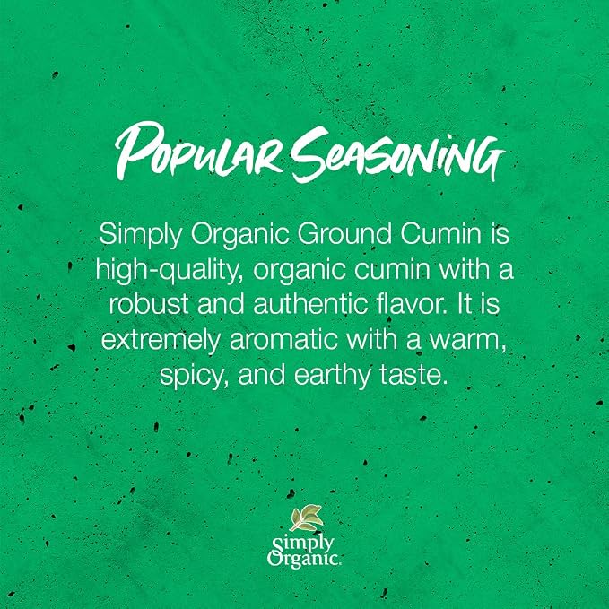 Simply Organic Ground Cumin Seed, 2.31 Oz