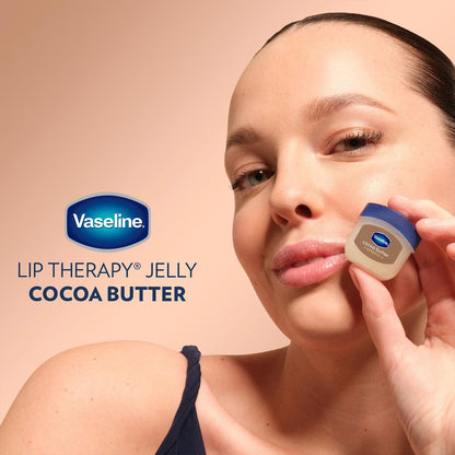 Vaseline Lip Therapy Cocoa Butter 6-Pack – Mini Lip Balms for Soft, Glowing Lips, 0.25 Oz Ea