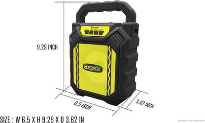 Crayola Mini Karaoke Machine for Kids, Bluetooth Speakers with Microphone | 4" Driver 10W Peak Power, Loud HD Sound, Rechargeable Mini Portable Bluetooth Speaker, USB, TWS, Indoor/Outdoor Party