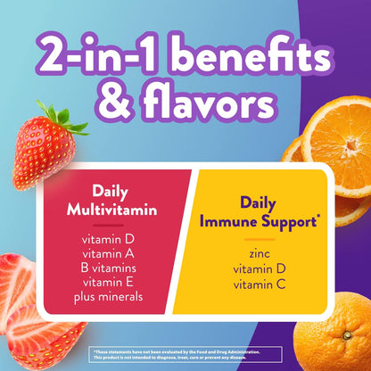 Vitafusion Multivitamin Gummies + Immune Support | 90 Adult Gummy Vitamins
