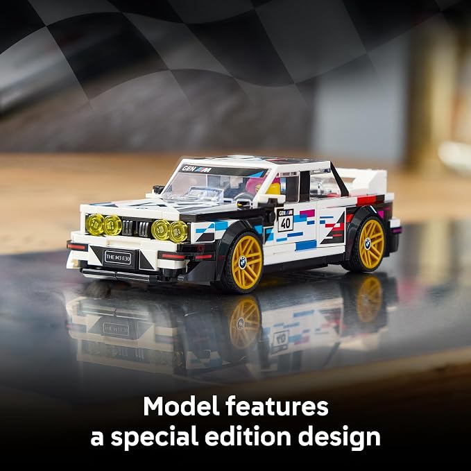 LEGO Speed Champions BMW M3 (E30) 77263 | Building Toy for Boys & Girls, Ages 9+, Detailed Toy Car for Kids, Play or Display Model, 358 pieces, Gift for Birthdays
