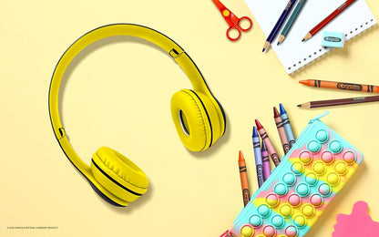 Crayola Kids Over Ear Headphones, Wireless Headphones with Microphone | Lightweight Comfortable Head Phones for Home Travel, Bluetooth 5.0, 5H Playtime, Rechargeable, Hi-Res Sound Audio, FM Radio